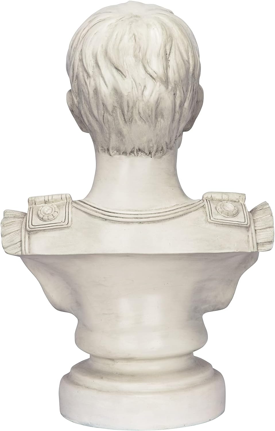 Design Toscano Augustus Caesar Primaporta Büstenstatue, Polyresin, antikes steingrau, 46 cm Einzelbe