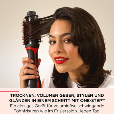 REVLON PROFESSIONAL One-Step Volumiser Plus (Abnehmbarer Kopf, Keramik-Titan-Platte, Gemischte Styli