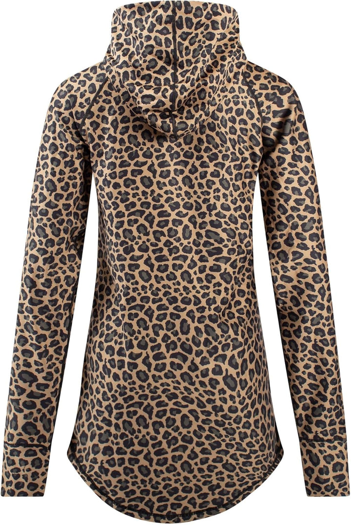 Eivy Icecold Hood Top 22 warme Ski-Thermounterwäsche Funktionstop Baselayer Yoga XL Leopard, XL Leop