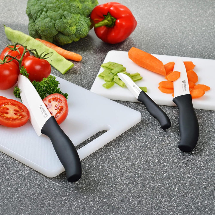 GRÄWE Santoku - Keramikmesser 12 cm Klinge, Serie CERAHOME