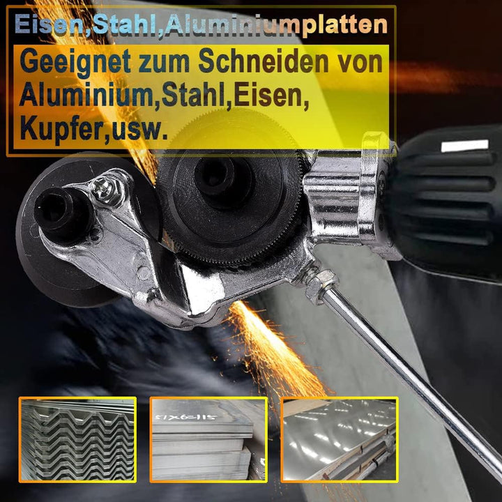 Elektrischer Bohrplattenschneider,Metallknabber-Bohraufsatz mit Adapter,lektrischer Bohrmaschinen Pl