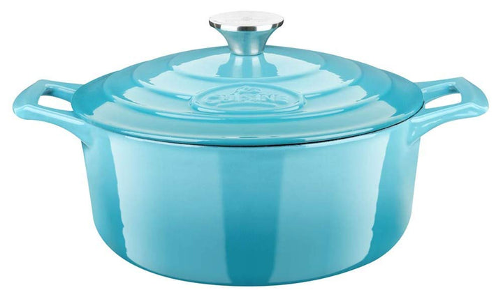 La Cuisine 4175MB Premium Enameled Cast Iron Covered Dutch Oven, Casserole, Pot, 2.1 Quart (QT) - Ma