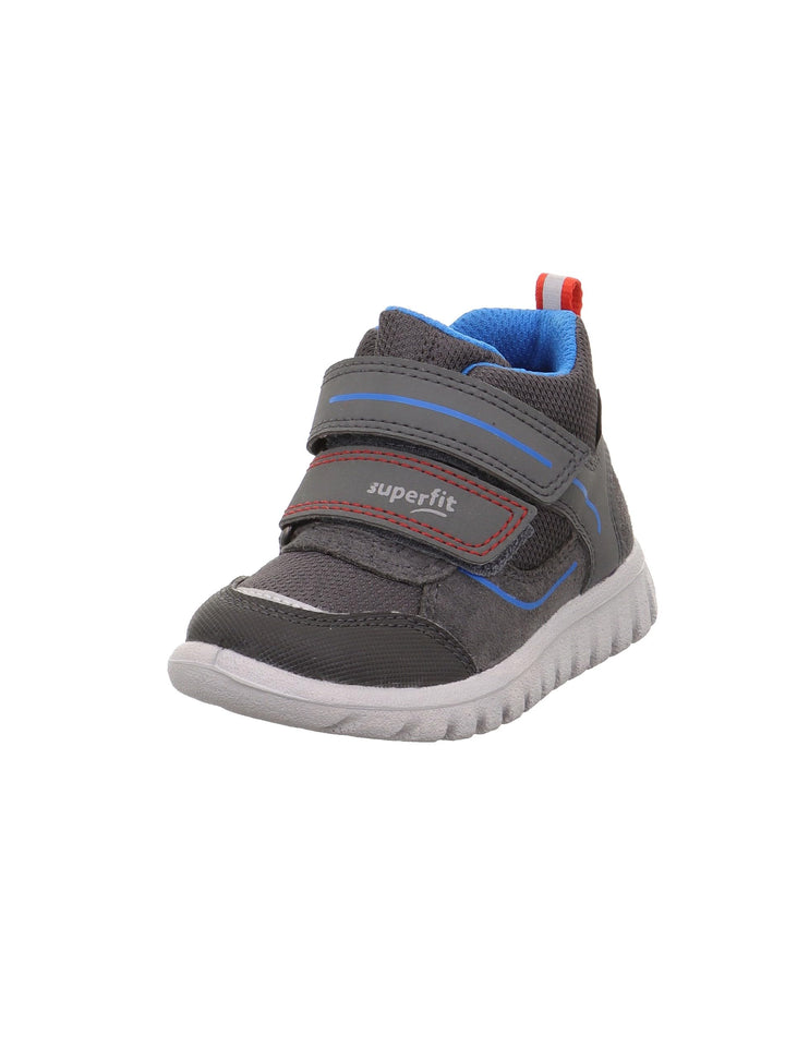Superfit Jungen Sport7 Mini Sneaker 30 EU Schmal Grau Blau 2000, 30 EU Schmal Grau Blau 2000