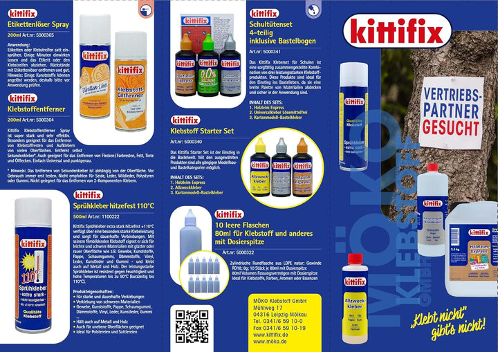 Kittifix Allzweckkleber 2,2 Kg mit Auslaufhahn