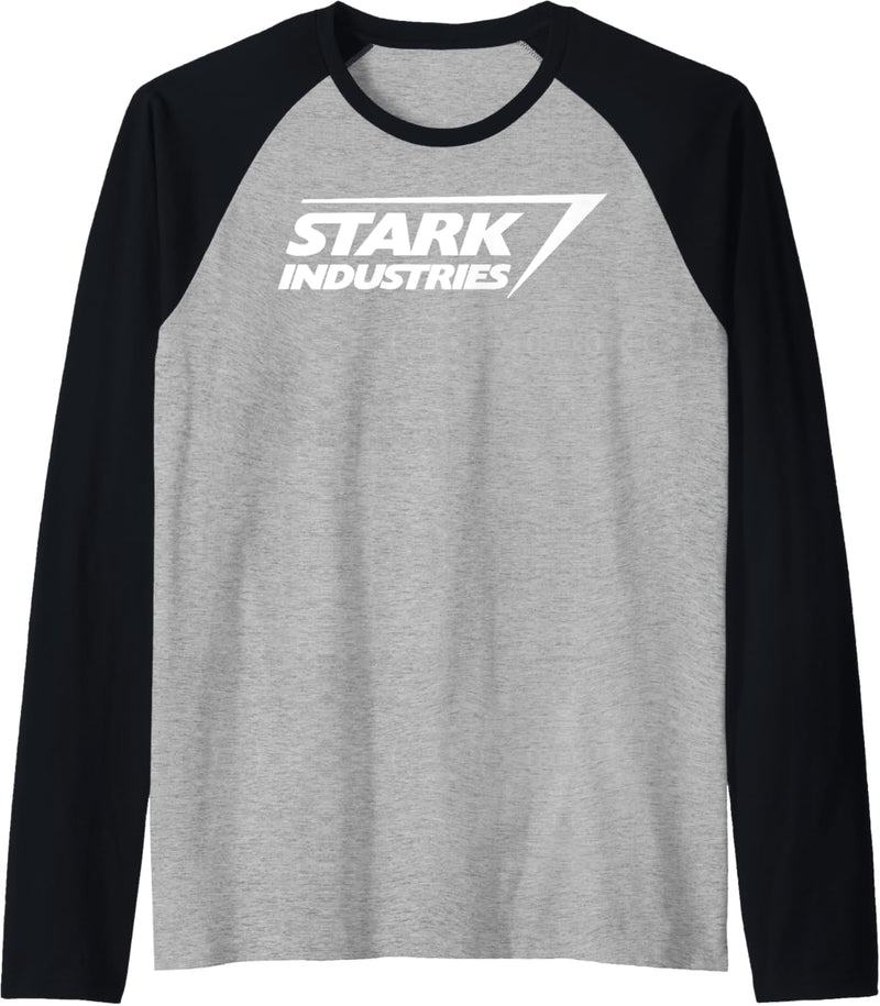 Marvel Iron Man Stark Industries Logo Raglan