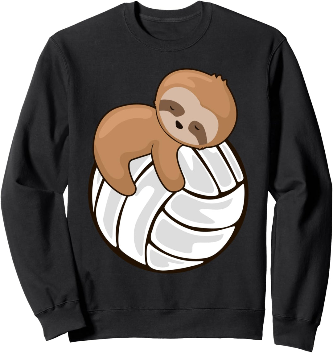 Volleyball mit Faultier-Motiv Sweatshirt