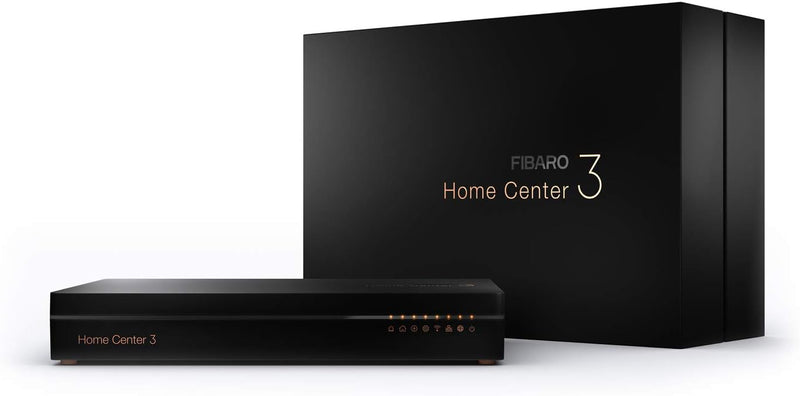 FIBARO Home Center 3 / Z-Wave Plus Smart Home Hub, Smart Home Management System, FGHC3 EU UK Black