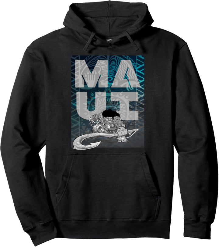 Disney Moana Maui Hook Character Poster Pullover Hoodie