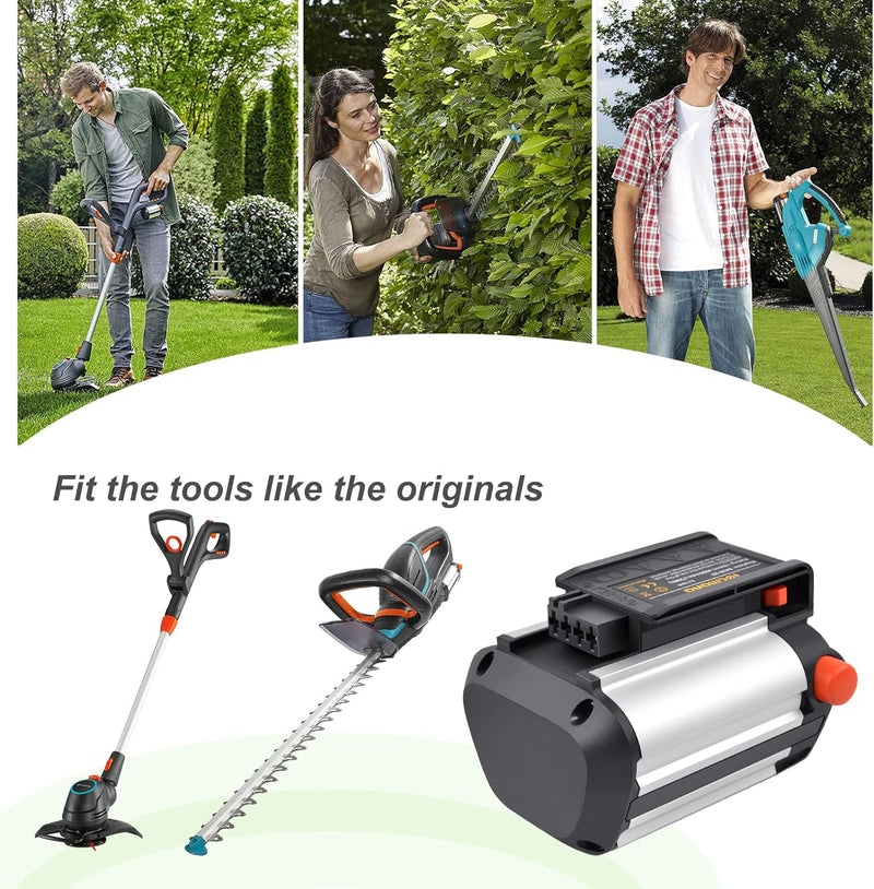 Tecmana 18V 4.0Ah Ersatzakku für Gardena BLi-18 (9840-20, 9839-20)
