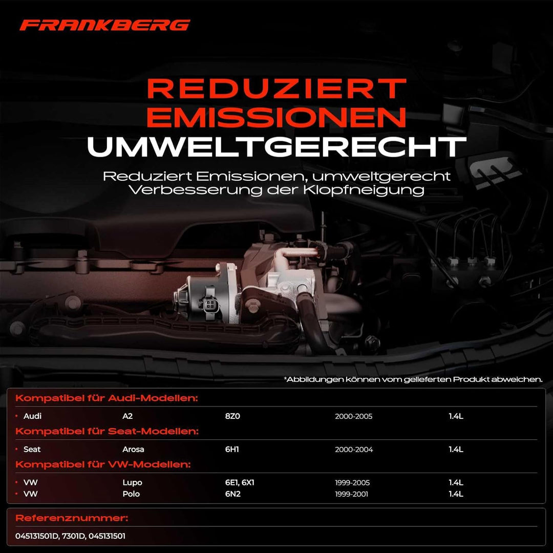 AGR-Ventil Pneumatisch für A2 8Z0 Arosa 6H Lupo 60, 6X1 Polo 6N2 1.4L Diesel 1999-2005 045131501