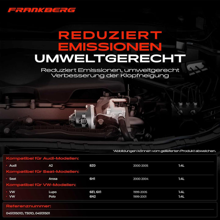 AGR-Ventil Pneumatisch für A2 8Z0 Arosa 6H Lupo 60, 6X1 Polo 6N2 1.4L Diesel 1999-2005 045131501