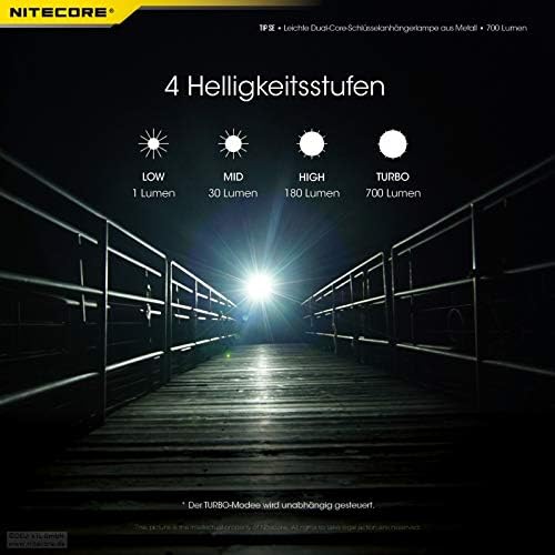 Nitecore Tip SE aufladbare Schlüsselanhängerlampe 700 Lumen Unbekannt, Unbekannt