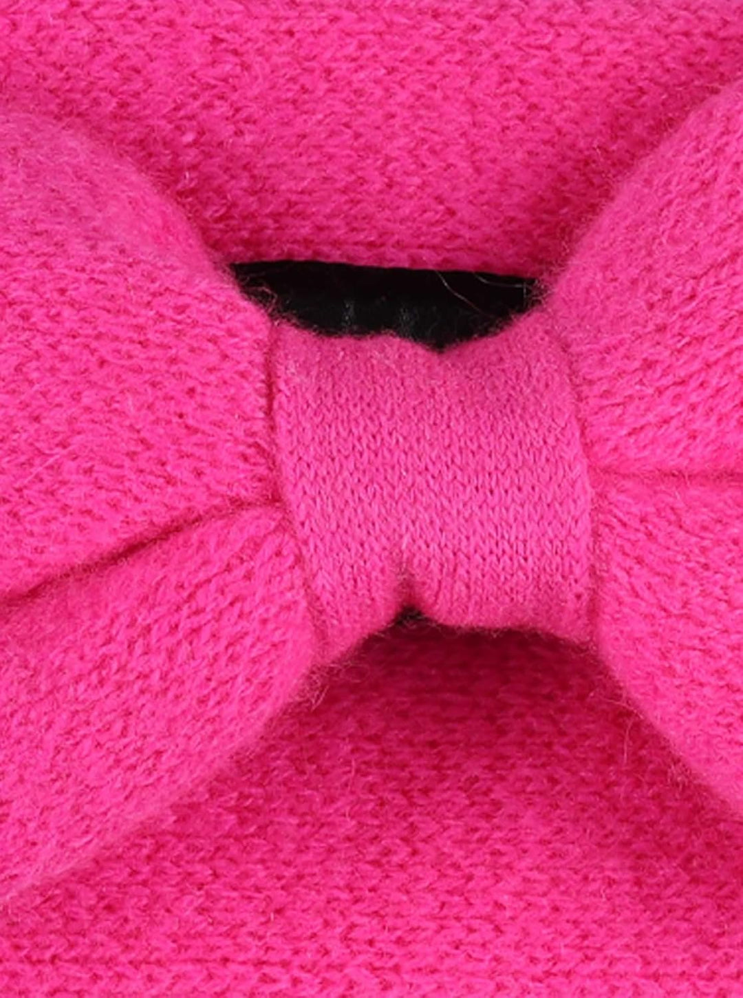 Zwillingsherz Stirnband aus 100% Kaschmir - Hochwertiges Kopfband im Uni Design für Damen Frauen Mäd