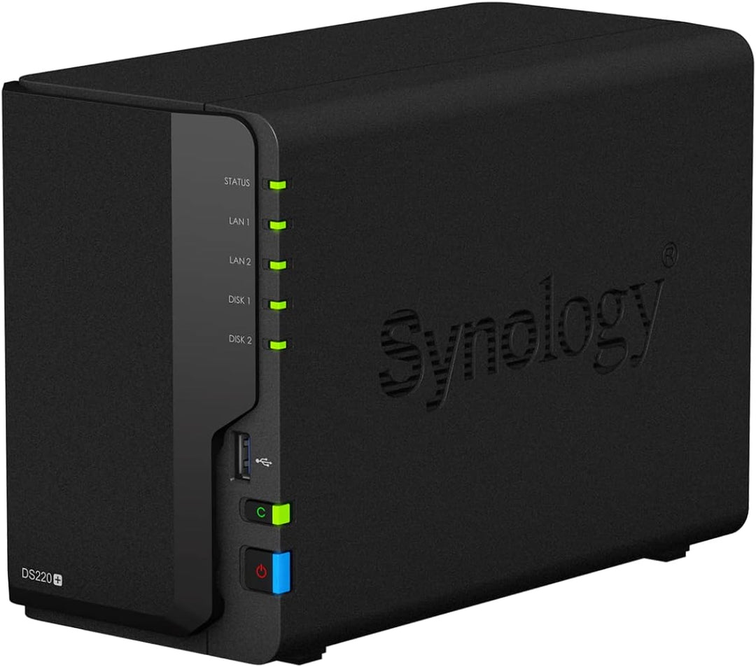 Synology DS220+ 2-Bay 24TB Bundle mit 2X 12TB WD Red Plus 24TB WD Red Plus, 24TB WD Red Plus