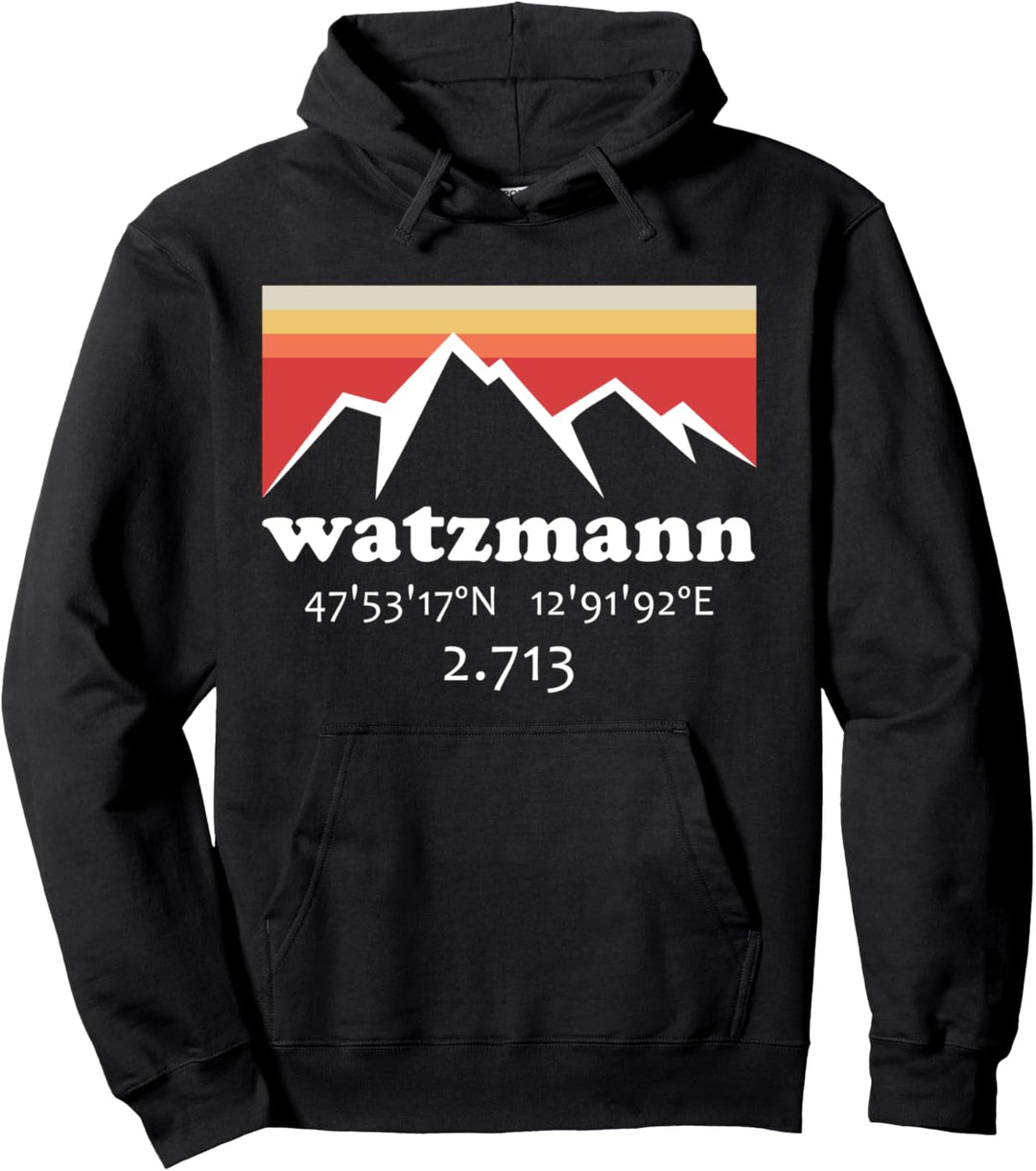 Watzmann 2713 Watzmannmassiv Bayern Bergsteigen Wandern Pullover Hoodie