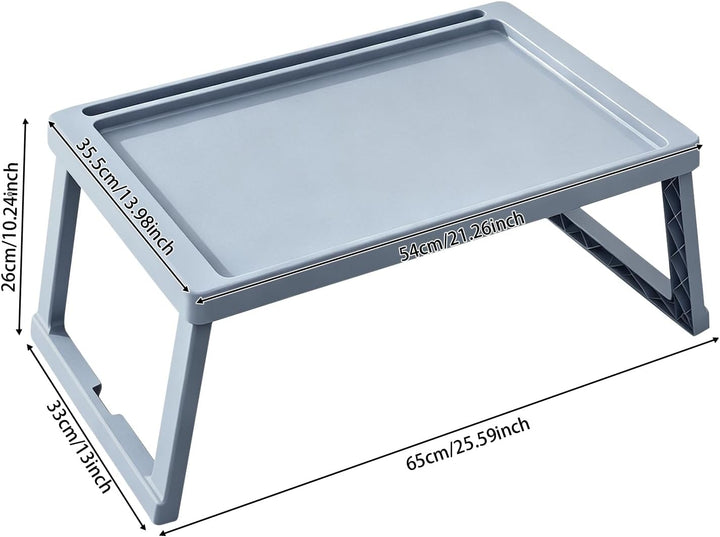 Betttablett Tisch mit klappbaren Beinen Bett Tisch Tablett mit Rille für Handy Bettschalen 54 x 35.5