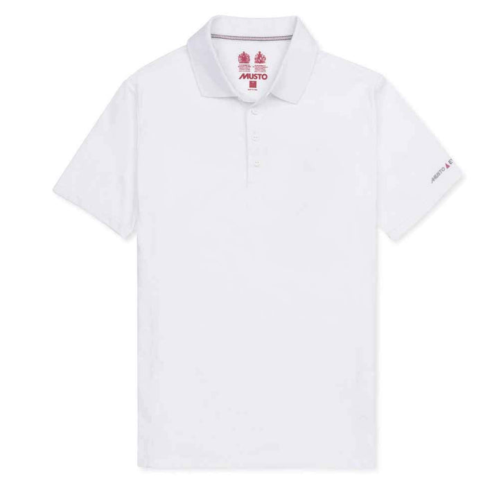 Musto Mens Evolution Sunblock Polo ShirtWhite - Kurzarm - Aktiv bleiben - Knopfleiste mit 4 Knöpfen