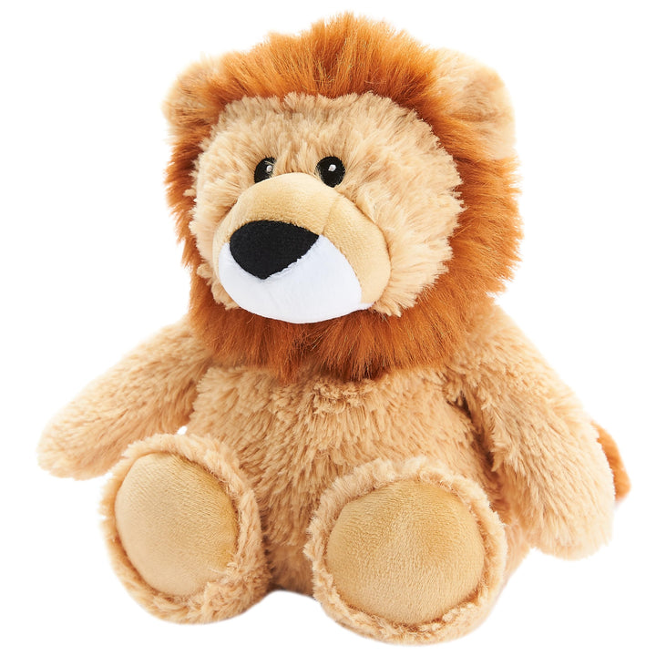 Warmies Plüsch Löwe Mikrowellen-Erwärmbarer Gewichteter Teddy mit französischem Lavendelduft, heisse