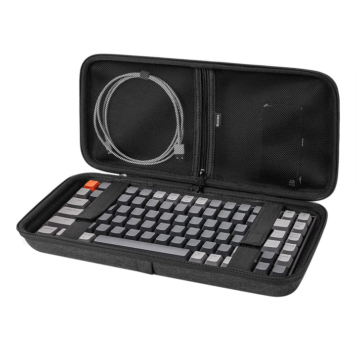 Linkidea Hard Travel Case für 75% Tastatur, Computer 84 Tasten Wireless Keyboard Tragetasche Schutzh