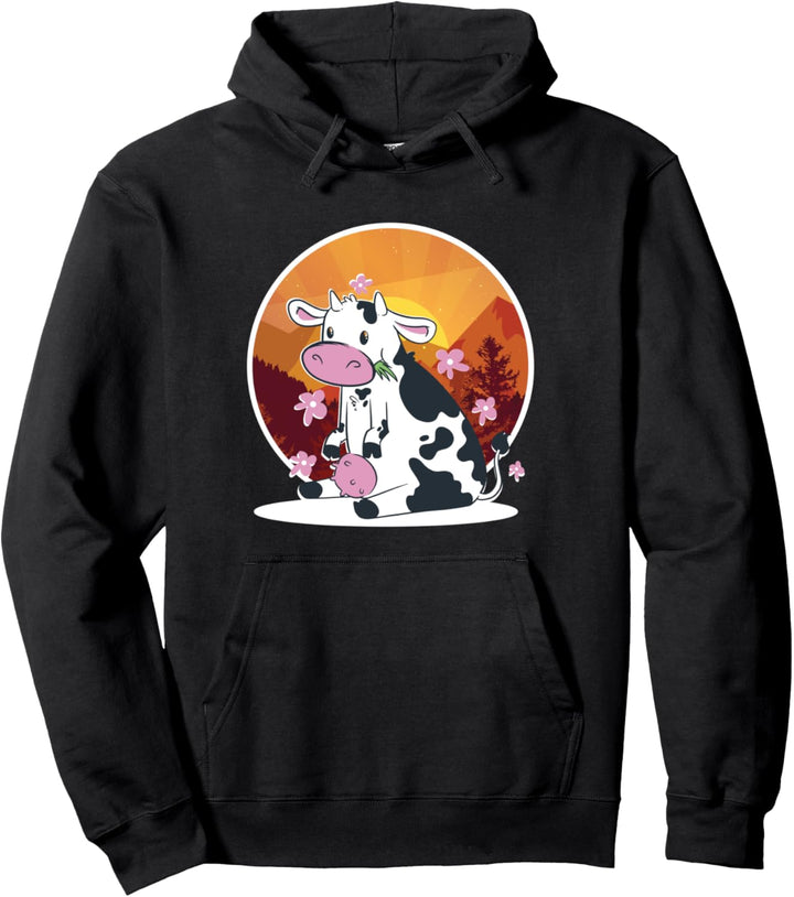 Zuhause Ist Wo Meine Kühe Sind Bauer Kuh Viehwirt Landwirt Pullover Hoodie