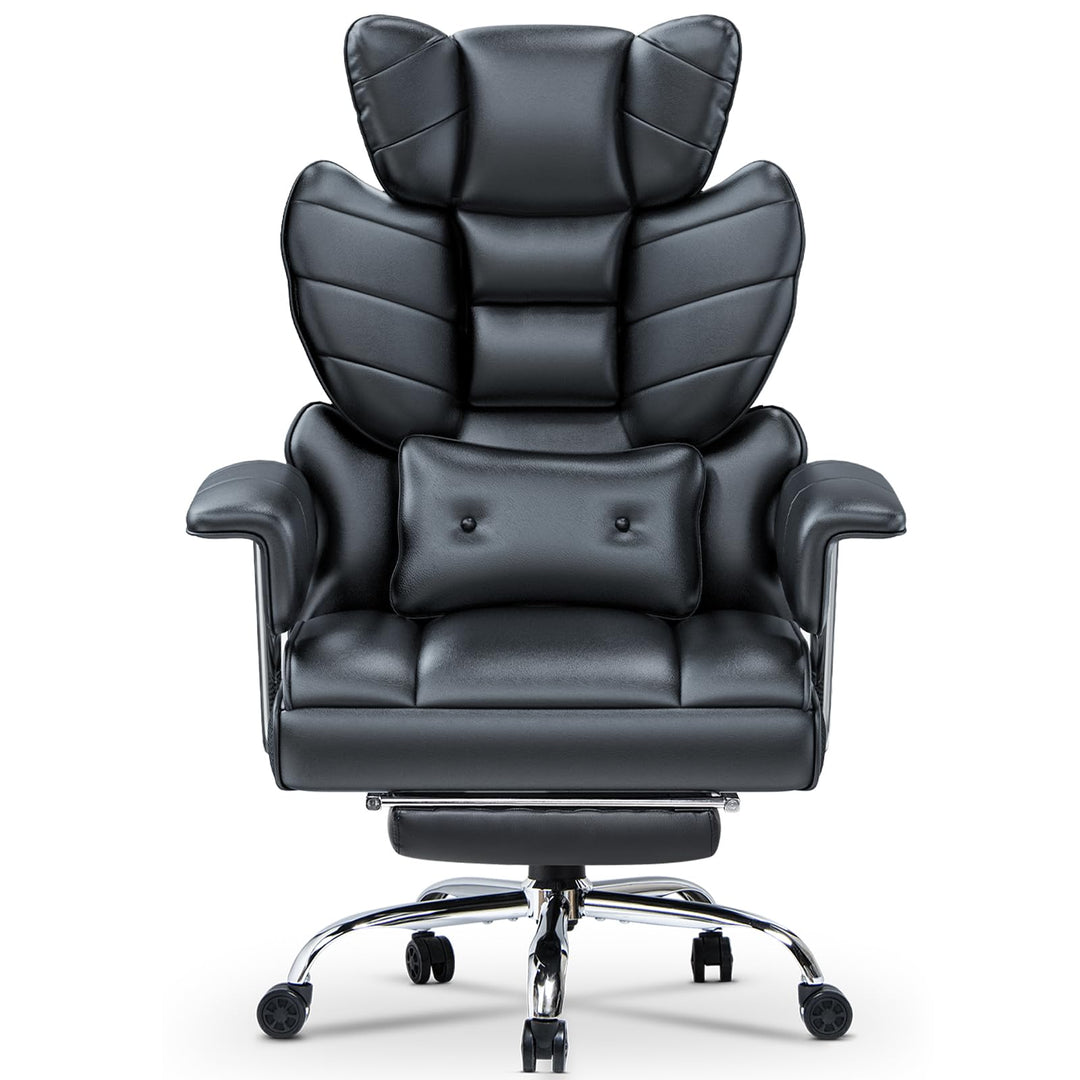 rattantree Bürostuhl mit Fussstütze, Ergonomischer Schreibtischstuhl mit Zusätzlichem Lordosenstützk