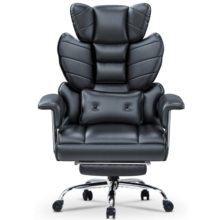 rattantree Bürostuhl mit Fussstütze, Ergonomischer Schreibtischstuhl mit Zusätzlichem Lordosenstützk