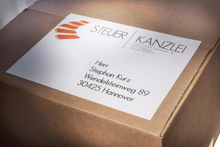 AVERY Zweckform 6135 Universal Etiketten (200 Klebeetiketten, 210x148mm auf A5, Papier matt, bedruck