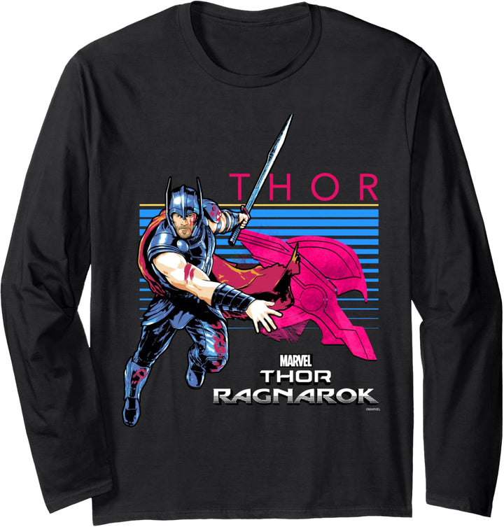 Marvel Thor: Ragnarok Thor Action Pose Langarmshirt