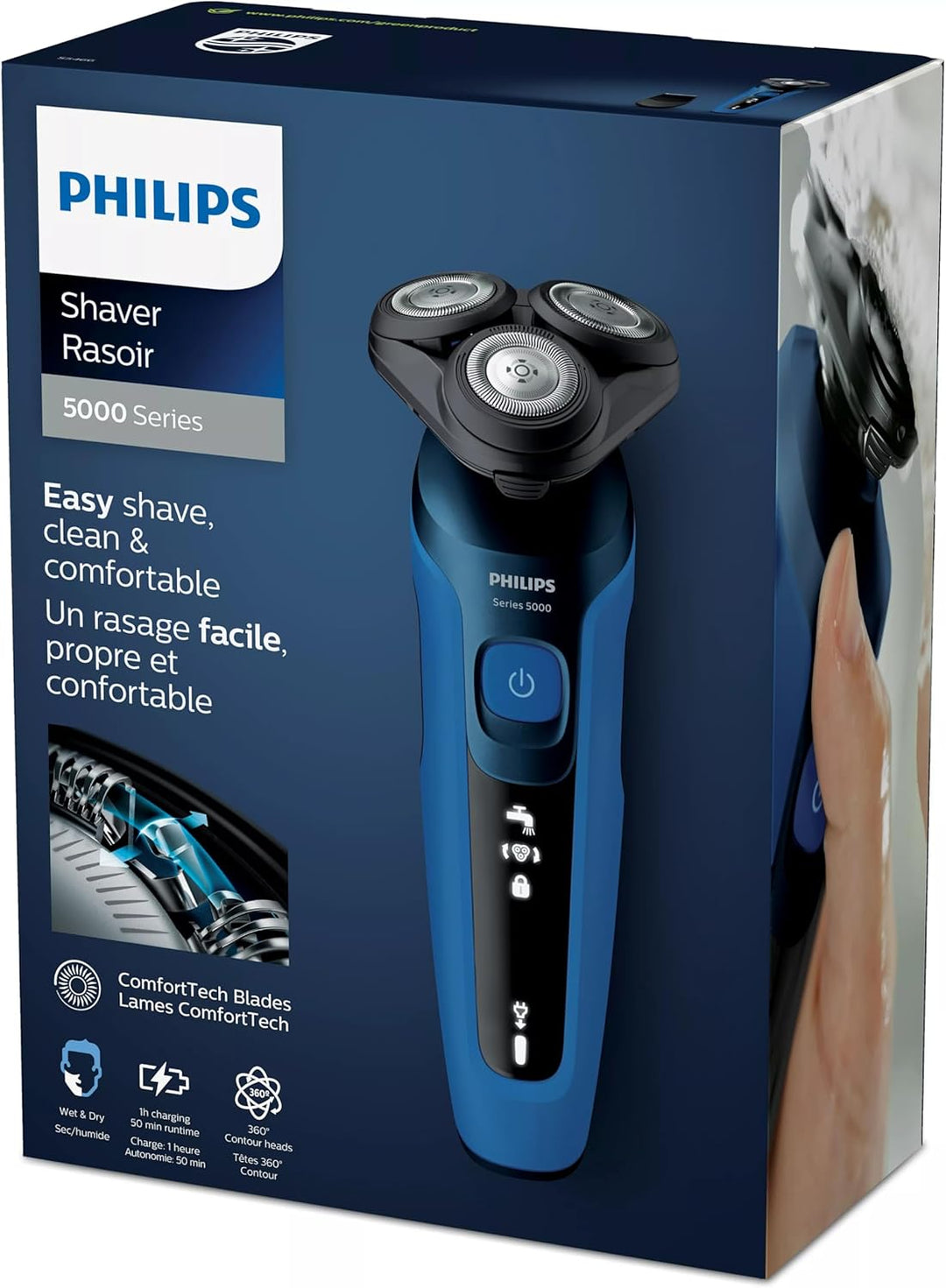 PHILIPS S5466/17 - Serie 5000 Elektrorasierer - Nass & Trocken - ComfortTech-Klingen