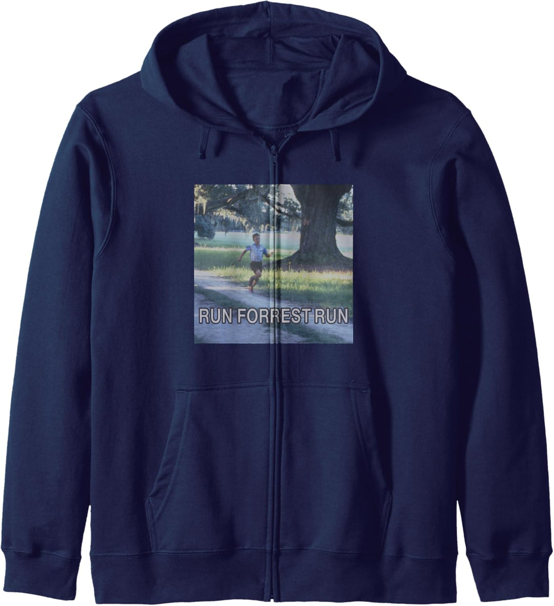 Forrest Gump Run Forrest Run Photo Panel Kapuzenjacke
