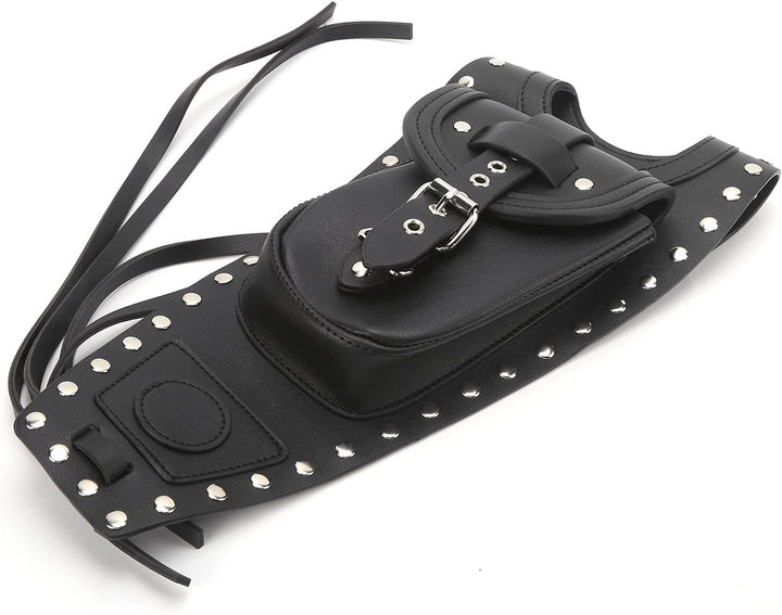 Motorrad Tanktasche Gas Tank Pad Cover Schwarz Kunstleder Tasche Chap Cover Pad Mit Tasche Fit für X