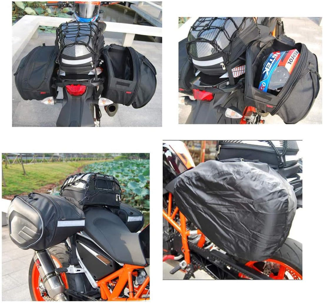 Motorrad-Satteltasche, Universal-Satteltaschen, Motorrad-Rucksack, wasserdichte Gepäcktaschen, Motor