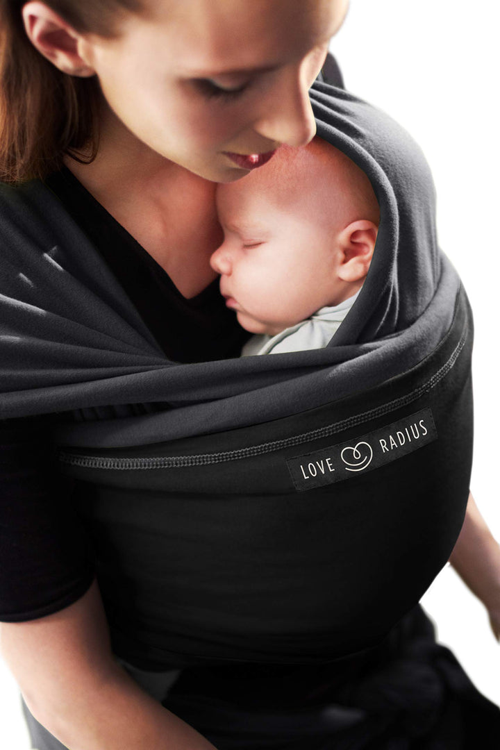 Je Porte Mon Bébé Tragetuch, Schwarz/Anthrazit Anthrazit / Schwarz, Anthrazit / Schwarz
