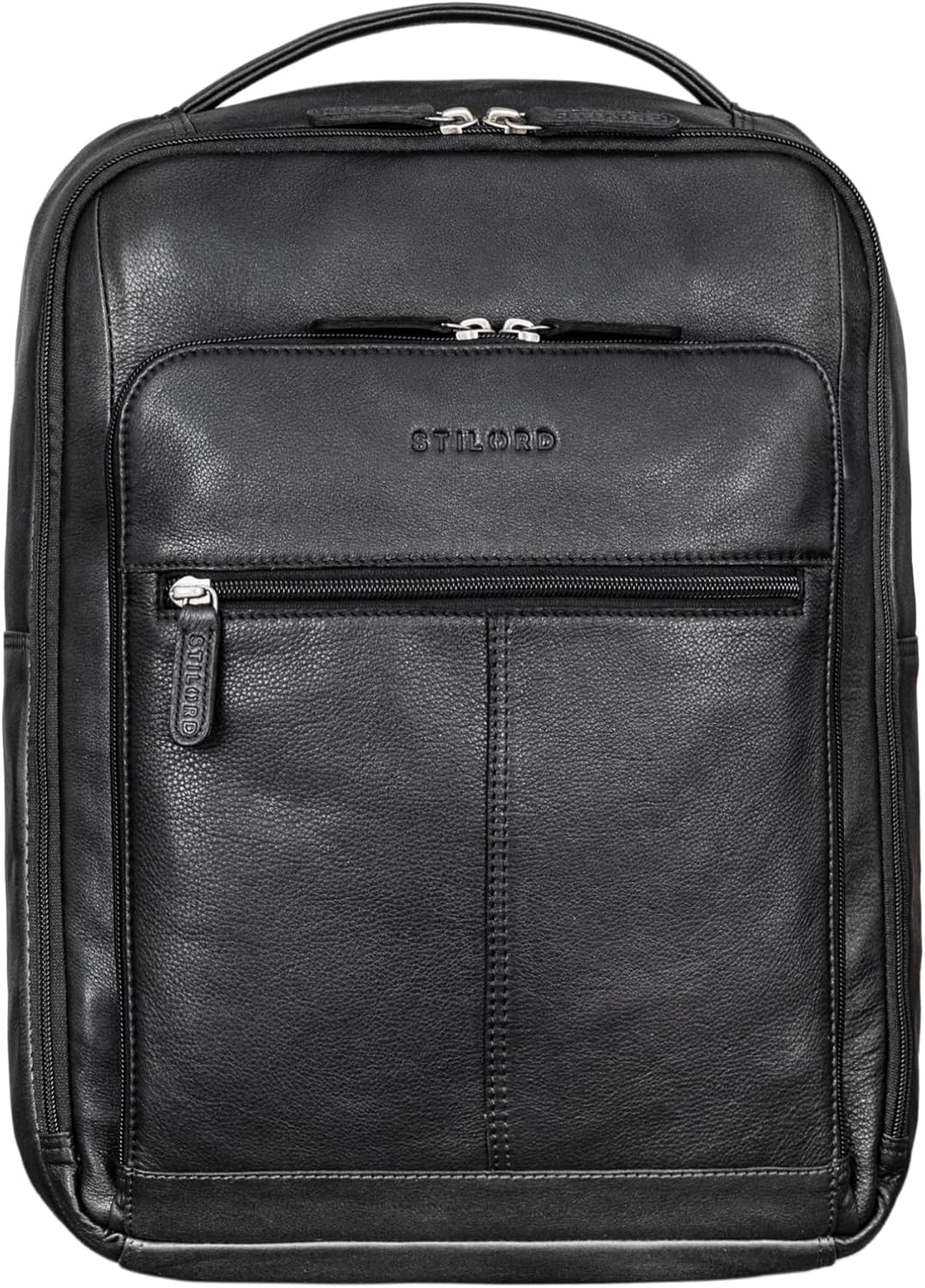 STILORD 'Gordon' Rucksack Leder Herren und Damen Messenger Rucksack Laptop 17 Zoll Lederrucksack Dam