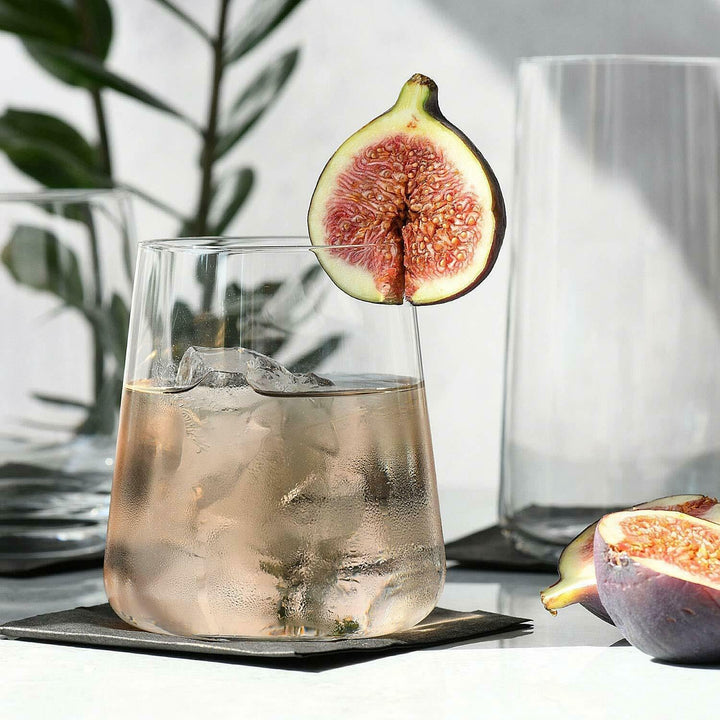 KROSNO Gin Gläser Wassergläser Weissweingläser Trinkgläser | Set von 12 | 380 ML | Avant-Garde Kolle