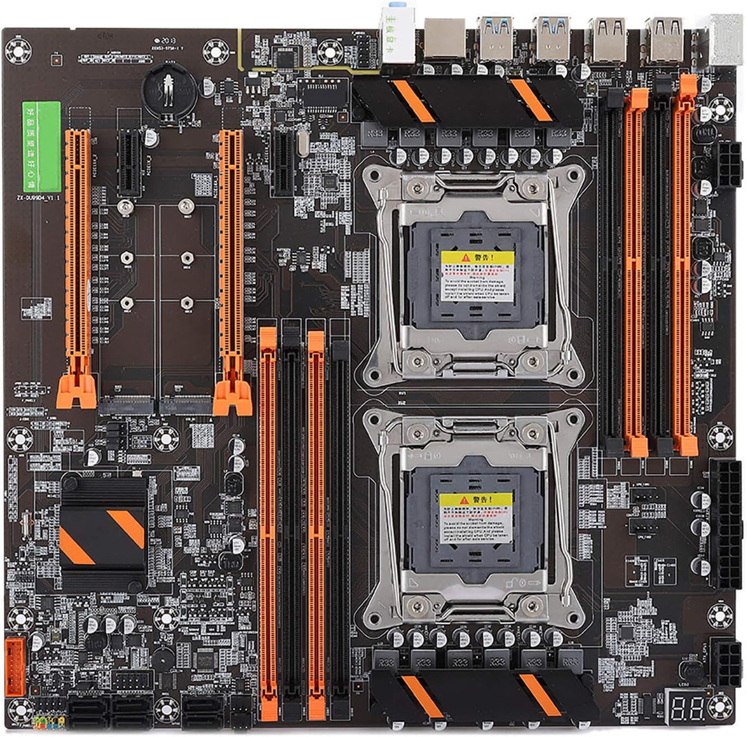 Desktop-Motherboard, Inter X99 LGA 2011 Gaming-Motherboard mit 2 NVME/6 SATA, 8 DDR4-RAM, RJ45-Gigab
