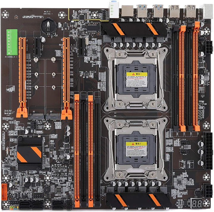 Desktop-Motherboard, Inter X99 LGA 2011 Gaming-Motherboard mit 2 NVME/6 SATA, 8 DDR4-RAM, RJ45-Gigab