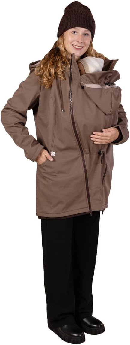 Viva la Mama – Allwetter Funktionsjacke für Mama und Baby, Umstandsjacke + Tragejacke - MELLORY S 3i