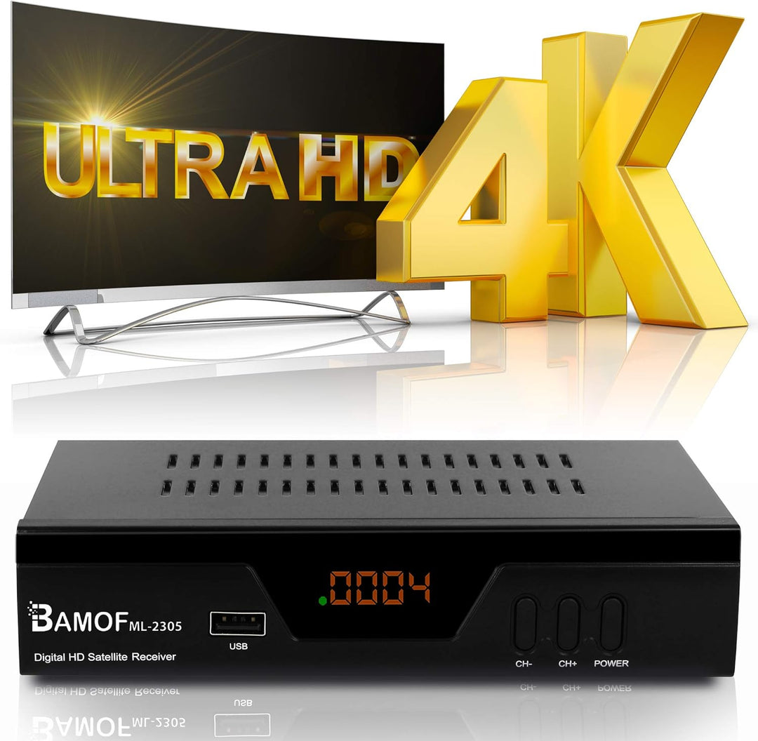 hd-line Bamof 2305 Digital Satelliten Sat Receiver - (HDTV, DVB-S/S2, HDMI, SCART, 2X USB 2.0, Full