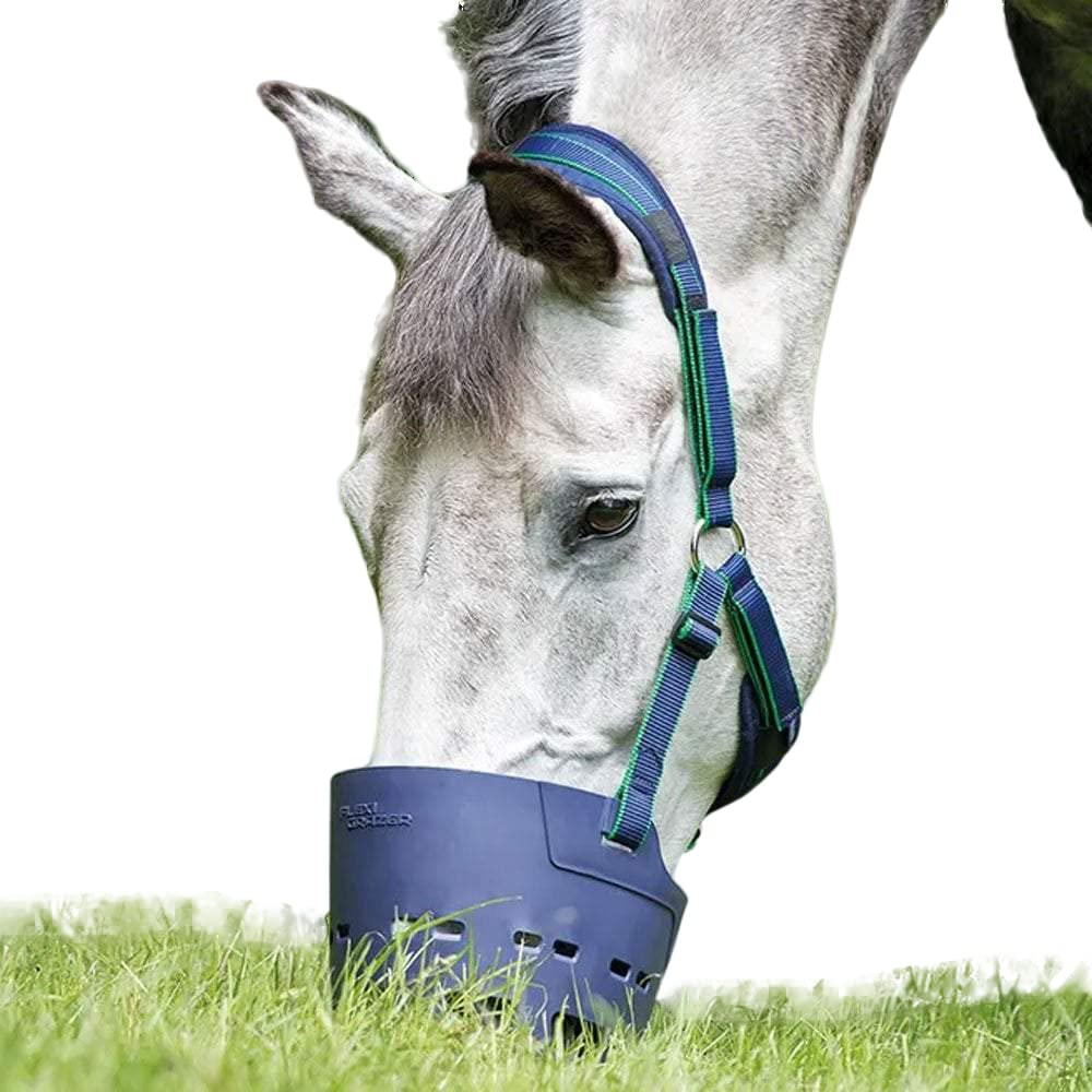 Shires Flexi Maulkorb zum Weiden. Cob navy, Cob navy
