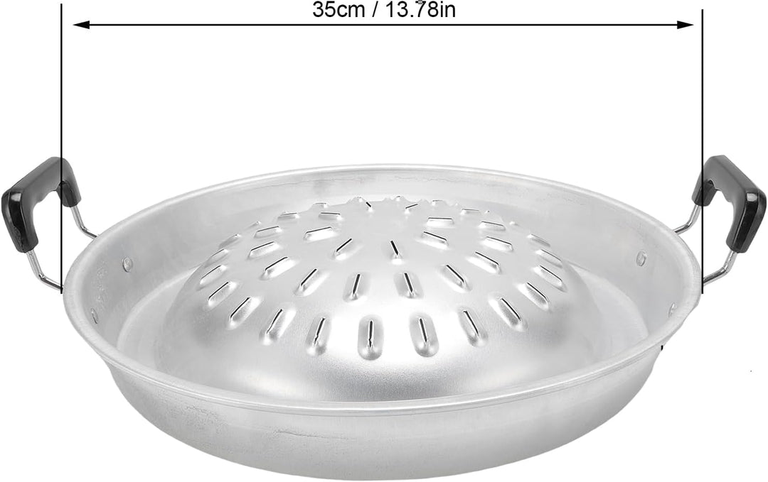 Thai Korean BBQ Grill Pfanne, 2 in 1 Sogar Heizung Heisstopf Grill Holzkohlewanne Eisen -Grillschale