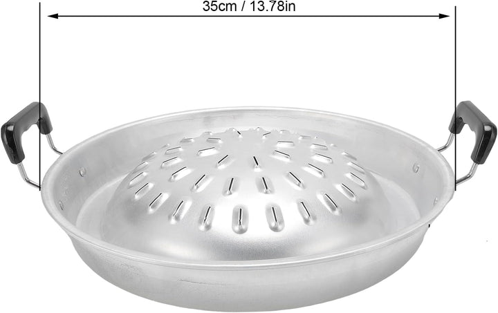 Thai Korean BBQ Grill Pfanne, 2 in 1 Sogar Heizung Heisstopf Grill Holzkohlewanne Eisen -Grillschale