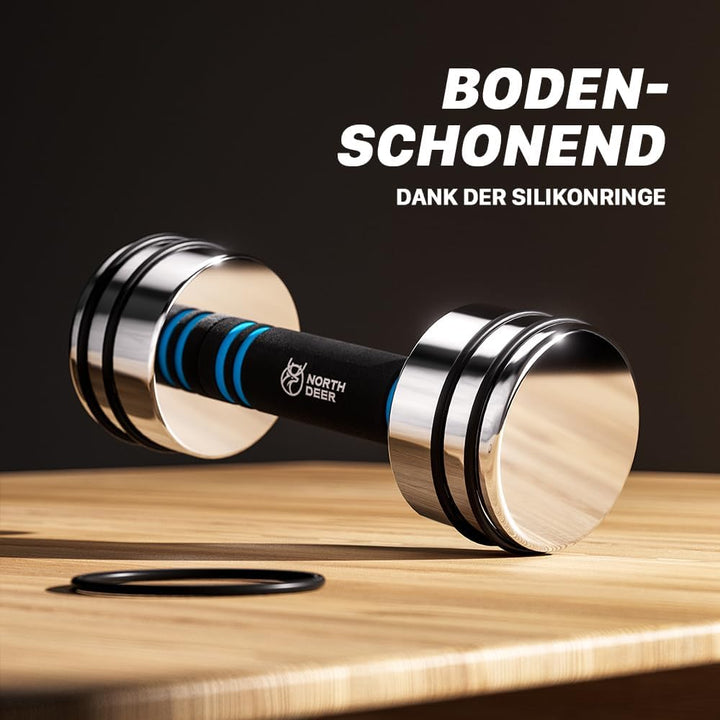 Northdeer STAHL Kurzhanteln - Ultrakompakte Einstellbare Hanteln 2,5kg 5kg 7,5kg 10kg 15kg 25kg mit