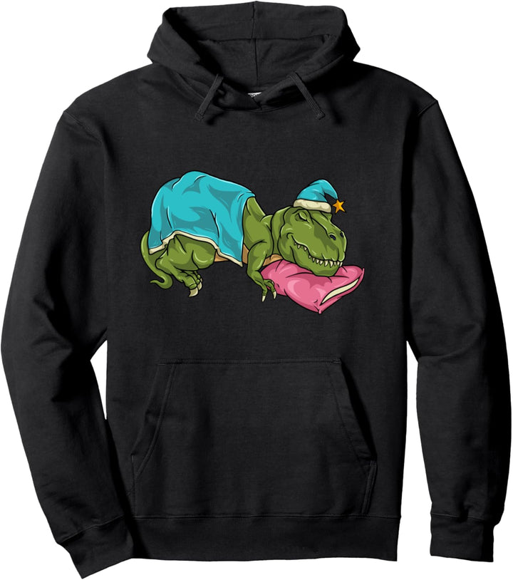 Sleeping T-Rex - Procrastinating & Lazy Trex Dinosaurier Pullover Hoodie