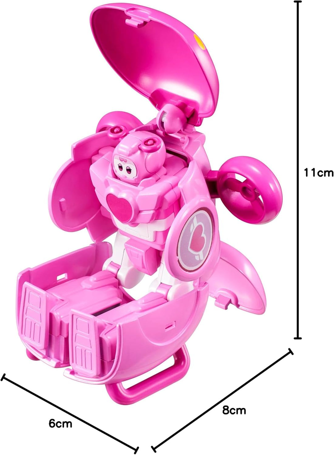 Super Wings Transformations Supercharged Dizzy Pet, ca. 6 cm grosse Spiel-Figur für Kinder, Spielzeu
