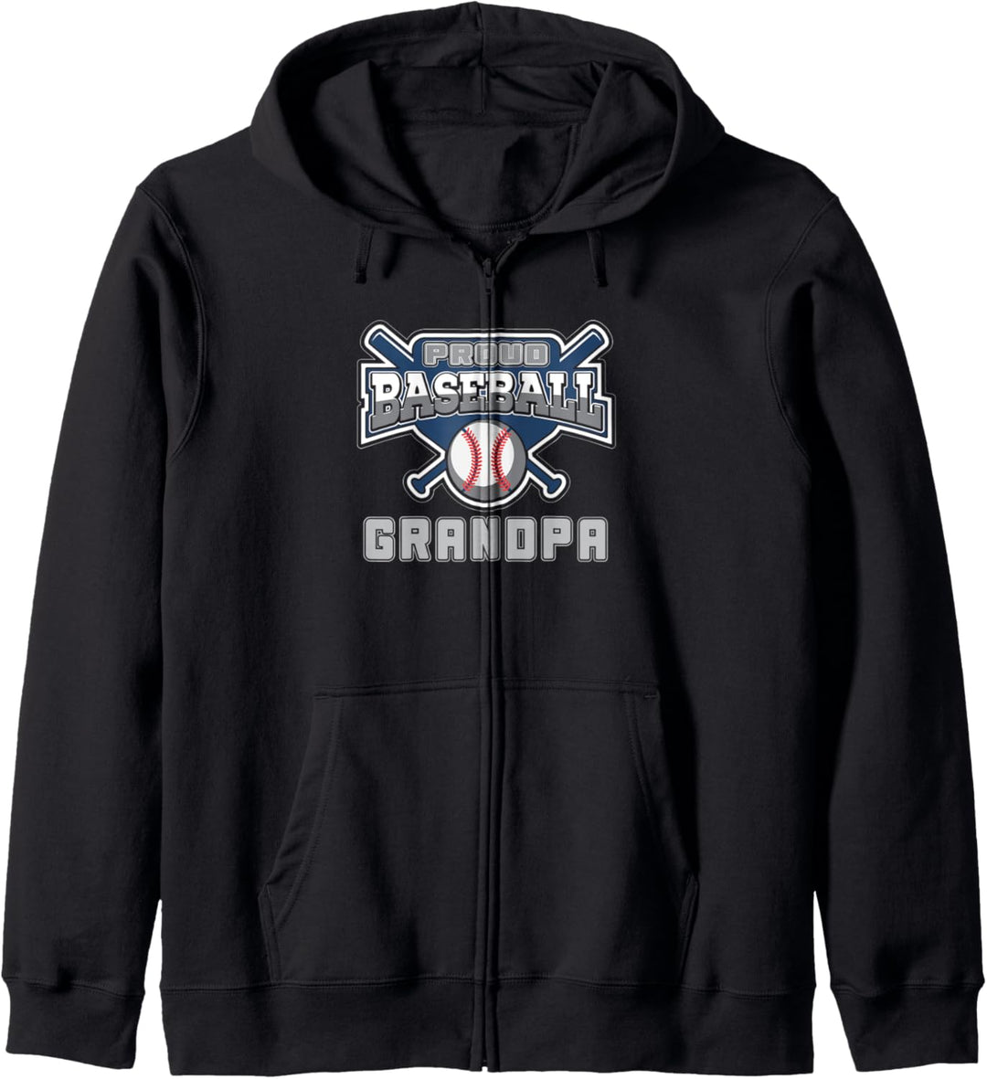 Stolz Baseball Opa Sommer Sportplatz Spiel Ballfeld Kapuzenjacke