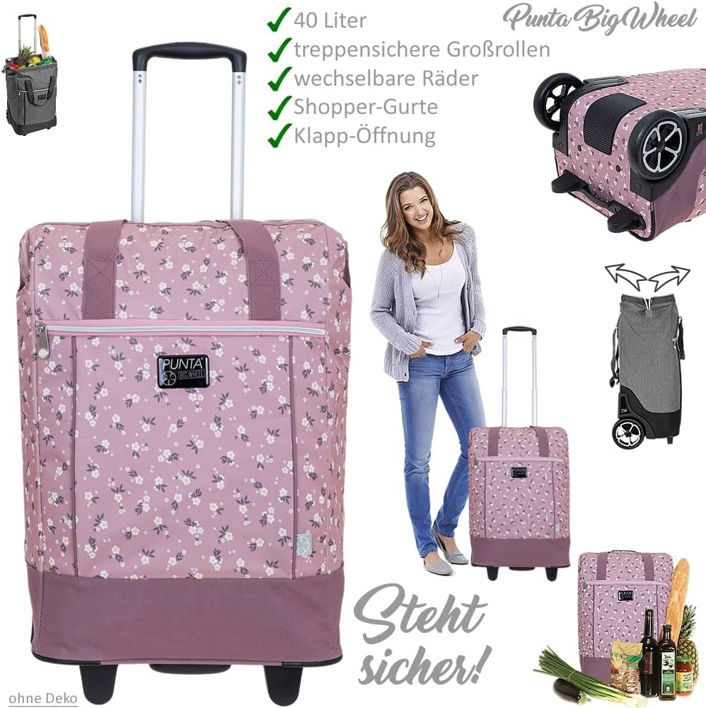 Punta Big Wheel Einkaufsroller Einkaufswagen Shopping Trolley Einkaufstrolley Trolly 10303 + Thermot