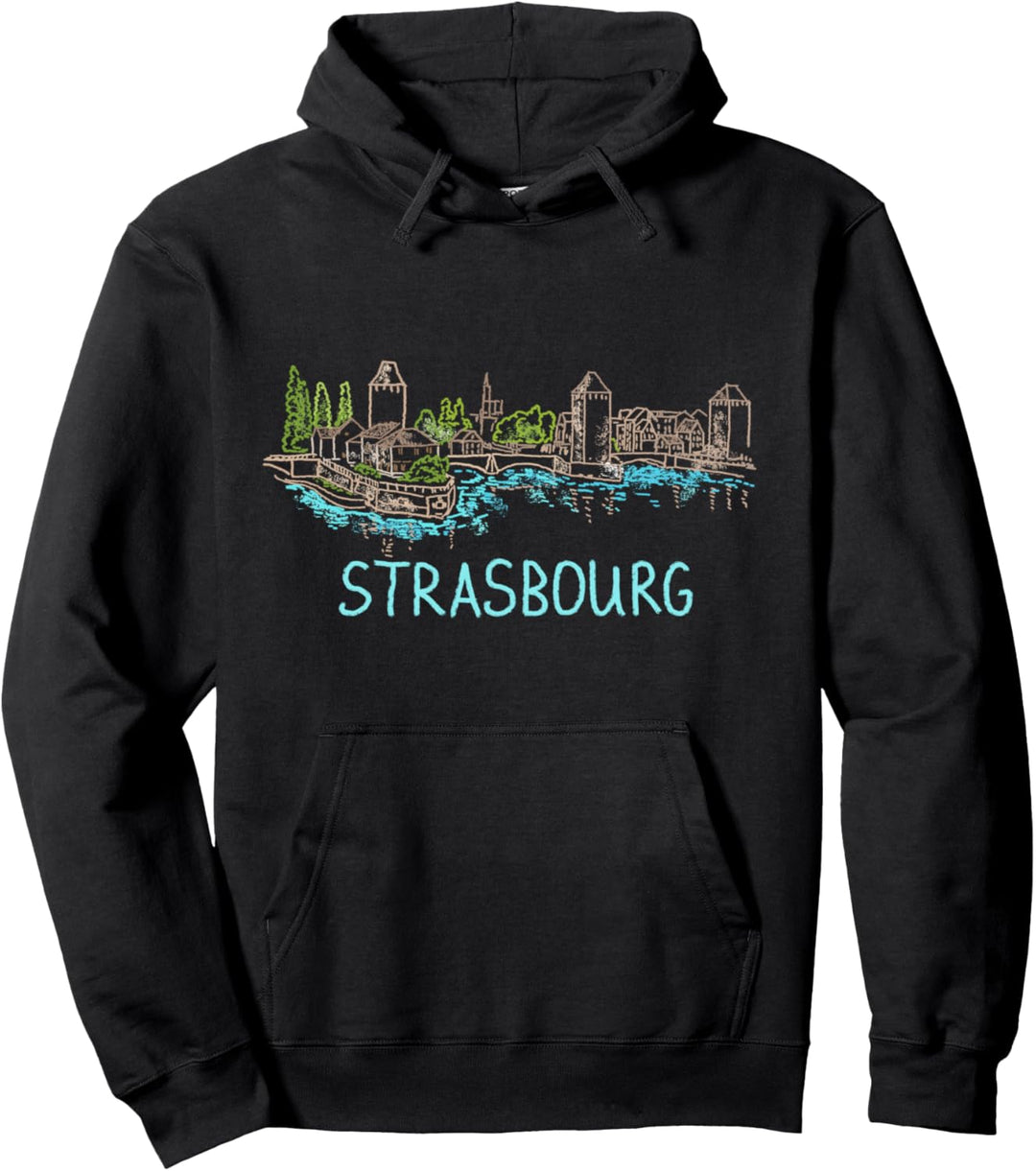 Strassburg Frankreich Kunstgeschenk Männer Frauen Pullover Hoodie