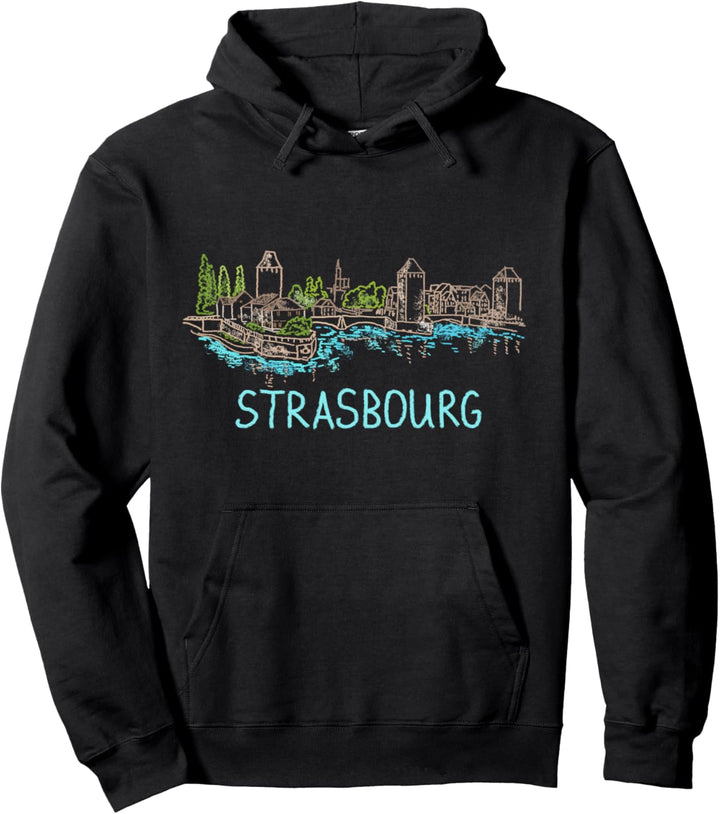 Strassburg Frankreich Kunstgeschenk Männer Frauen Pullover Hoodie