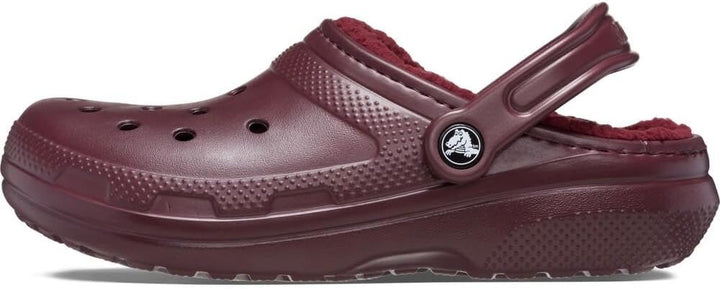 Crocs Unisex Classic Lined Clogs 36 EU Dark Cherry, 36 EU Dark Cherry